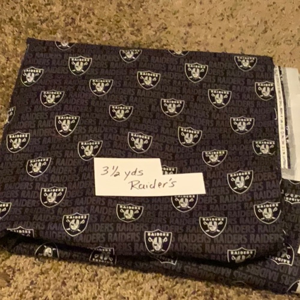 Raiders Logo Fabric